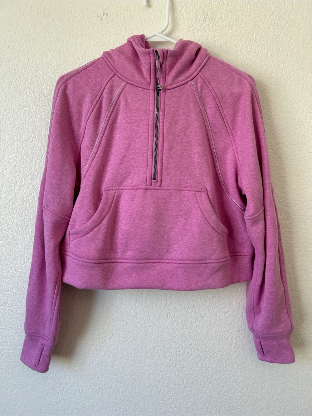 lululemon athletica Heathered Rose Pink Half-Zip Hoodie